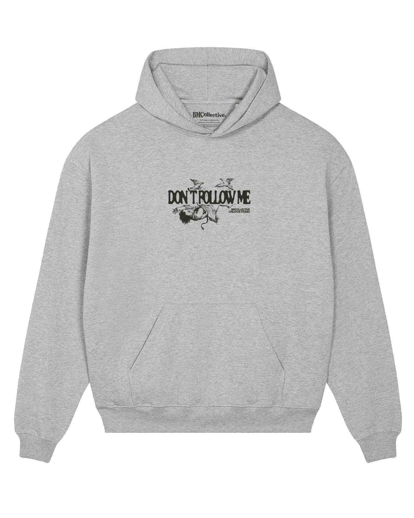 Don't Follow Me Heather Grey Hoodie – BMCollective