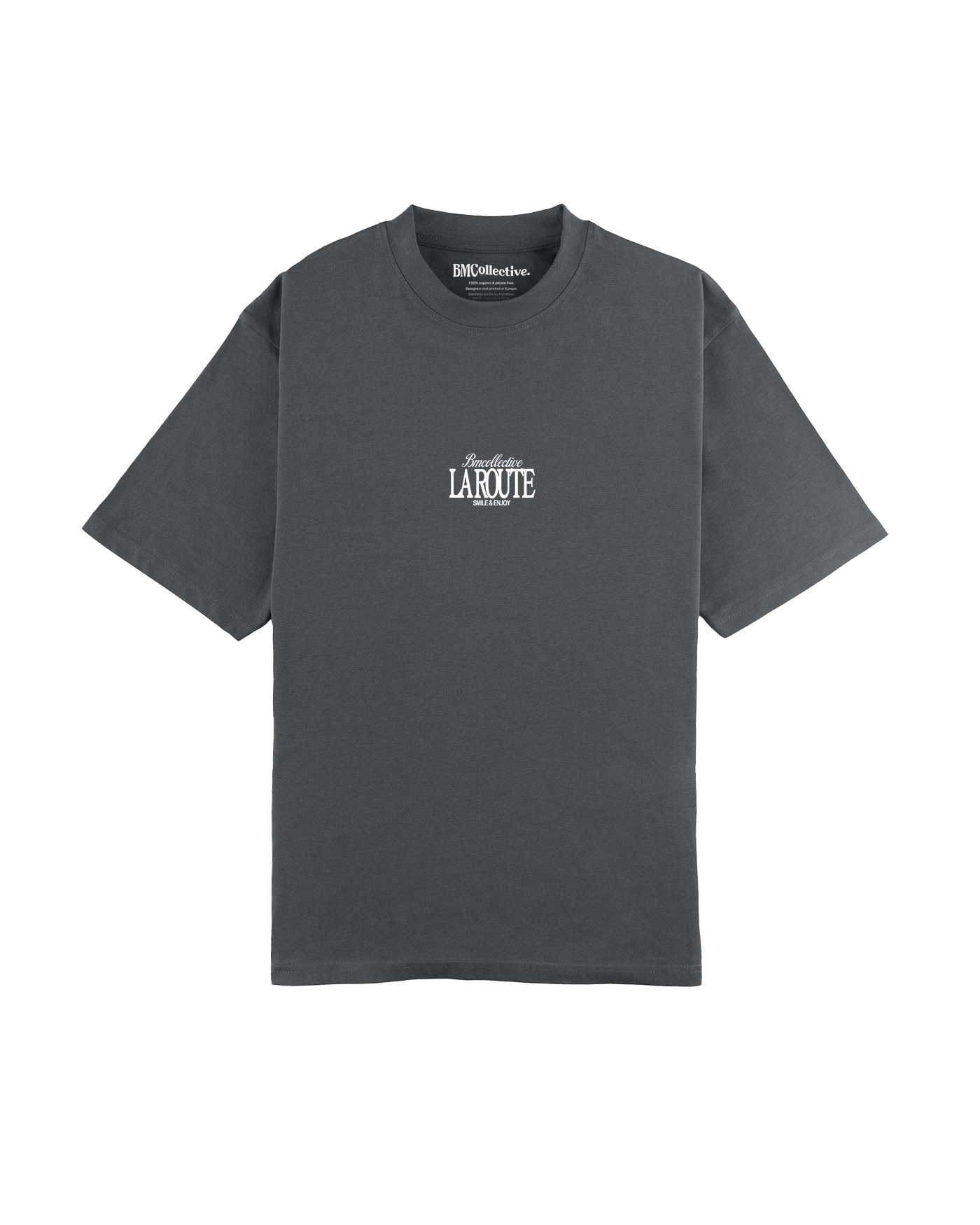 Smile & Enjoy Dark Grey Tee