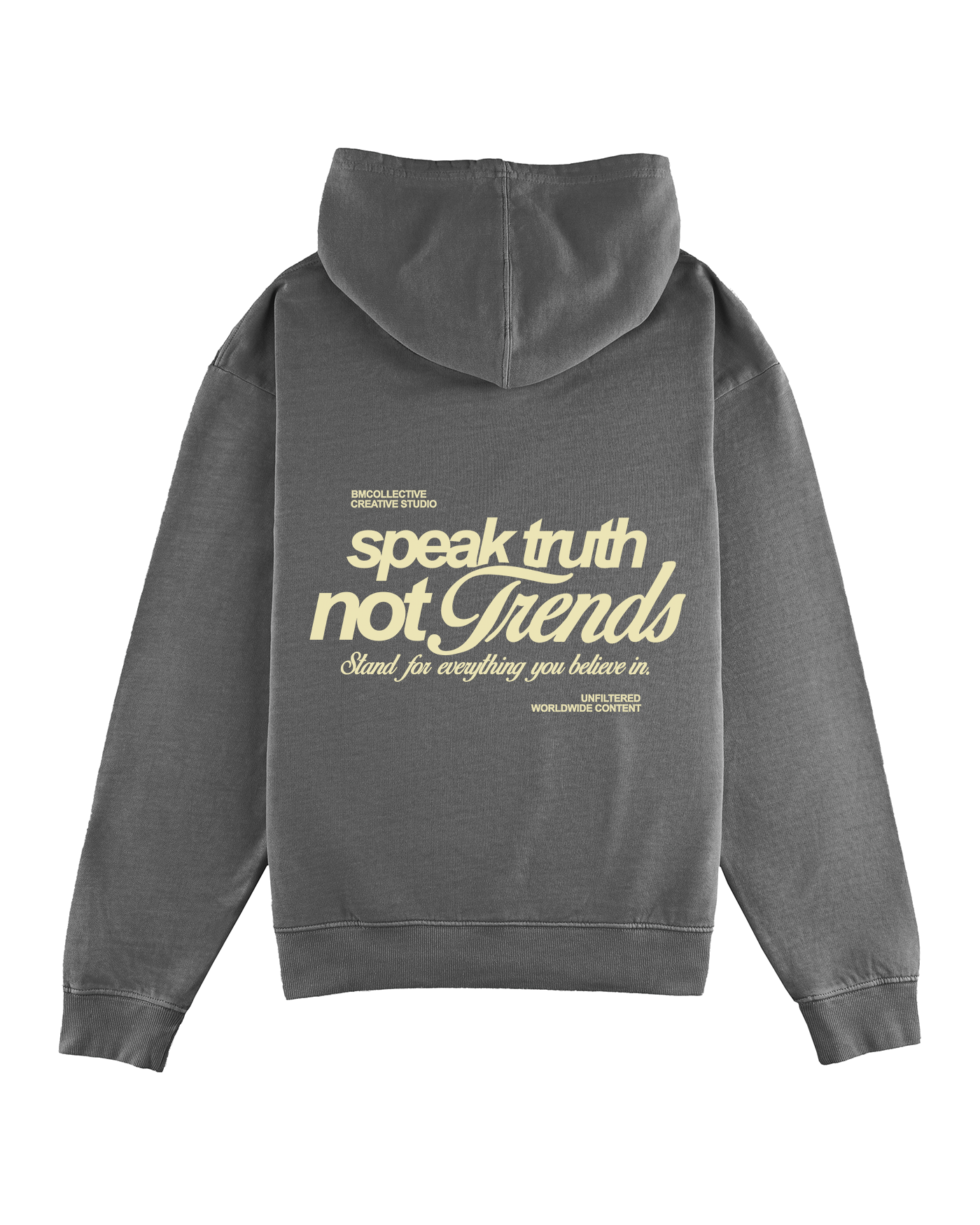 Speak Truth Not Trends Washed Grey
