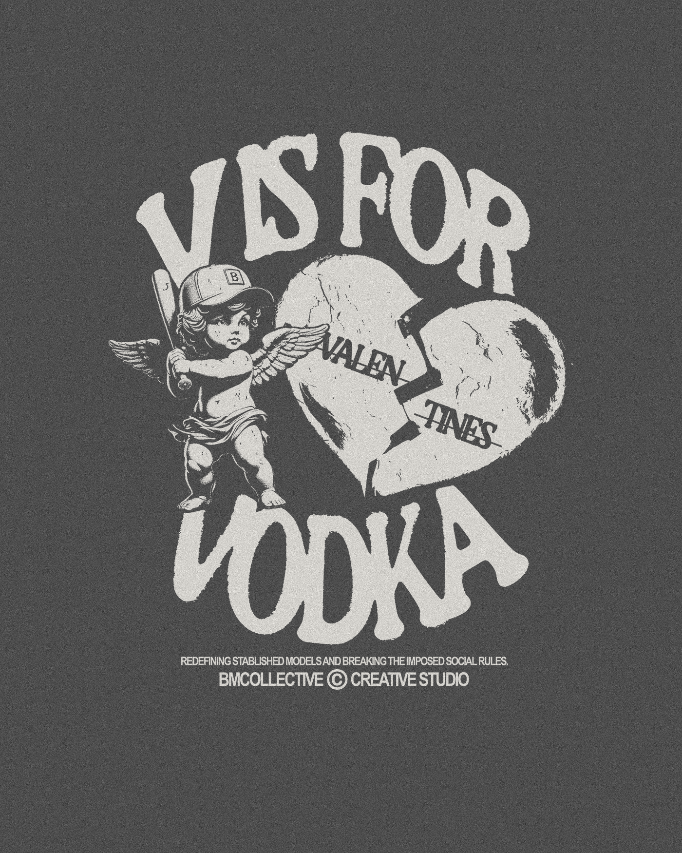 V is for Vodka Grey Hoodie