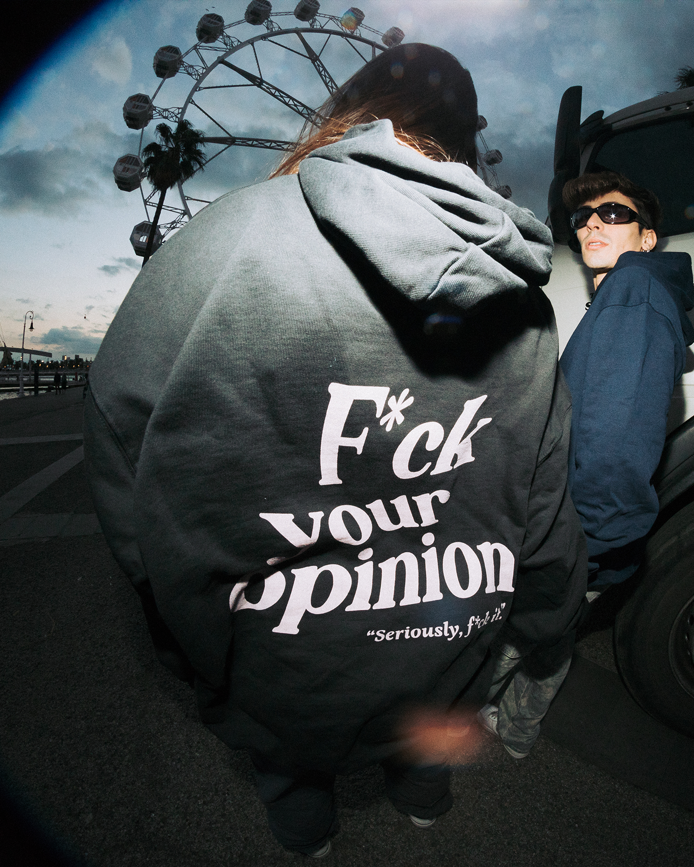 F*ck your opinion Hoodie
